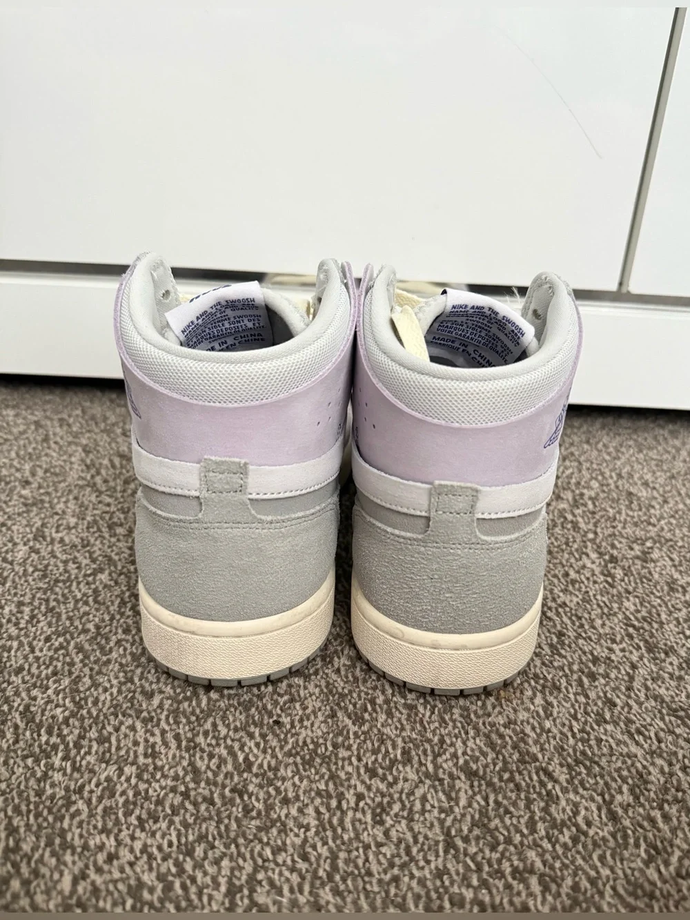 Air Jordan 1 Zoom CMFT High Tops Grey Purple